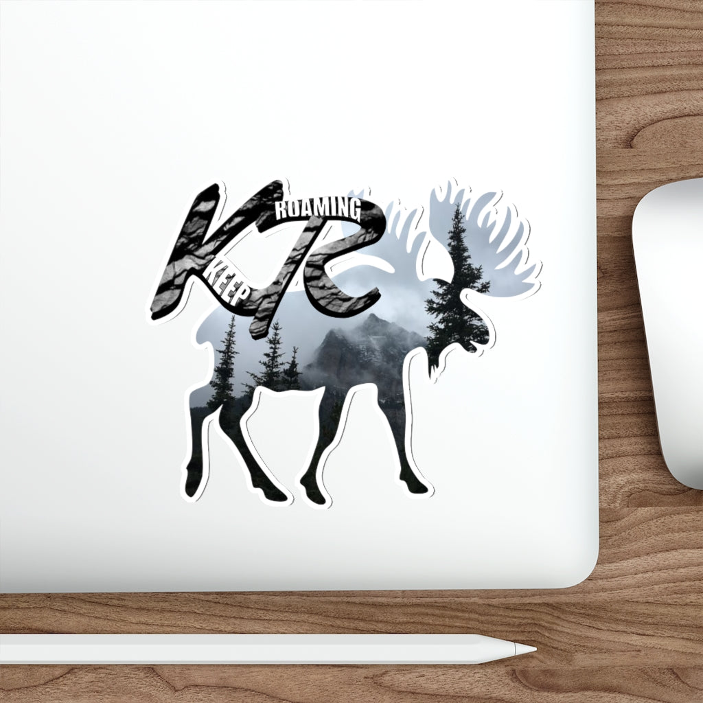 Montana Moose Die-Cut Sticker